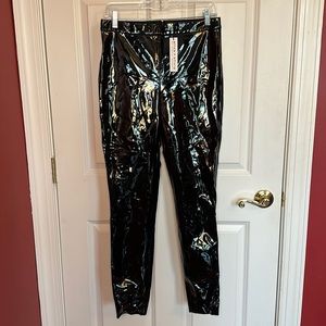 NWT Alice +Olivia Faux Leather FullyLined Pants with a Back Zipper (size 10)